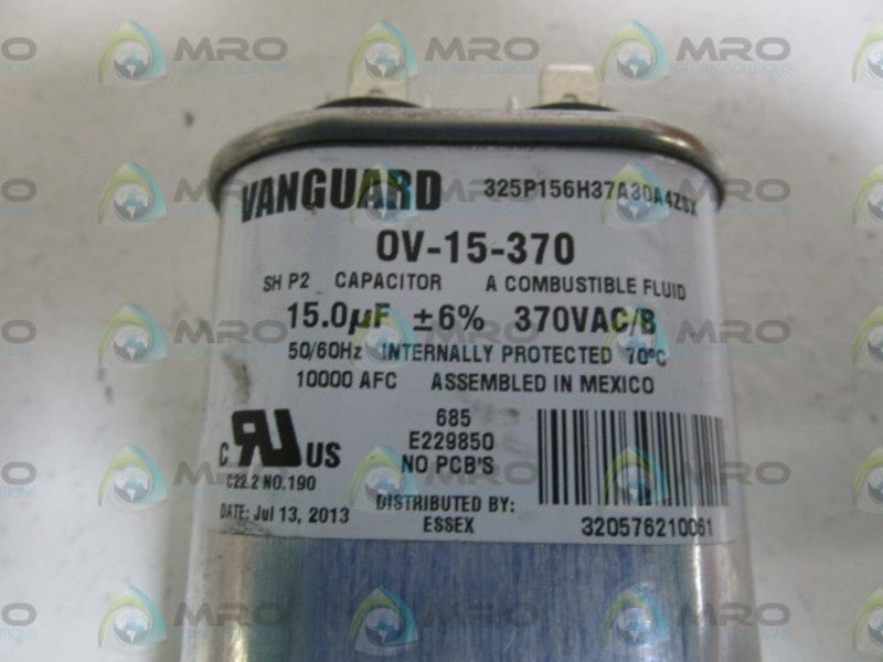 VANGUARD CAPACITOR 370VAC OV-15-370 NSNP