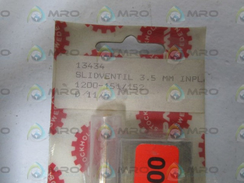 STOCKHOKLM SLIDVENTIL 3.5MM 13434 ORIGINAL PACKAGE