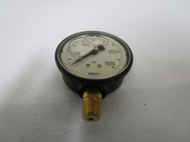 WIKA GAUGE 113.13 2.5" 1000PSI 1/4" NPT LM 9693777 NSMP