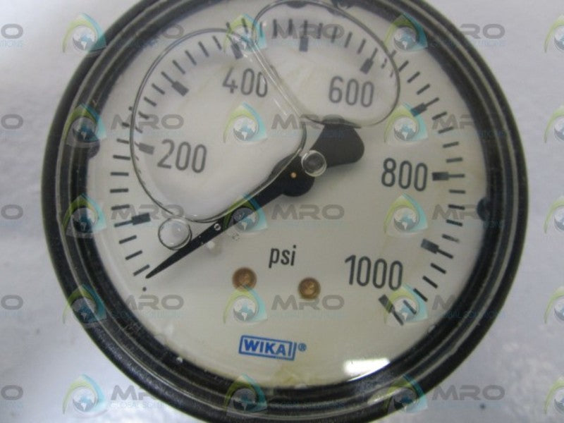 WIKA GAUGE 113.13 2.5" 1000PSI 1/4" NPT LM 9693777 NSMP