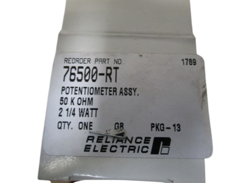RELIANCE ELECTRIC POTENTIOMETER 76500-RT NSMP