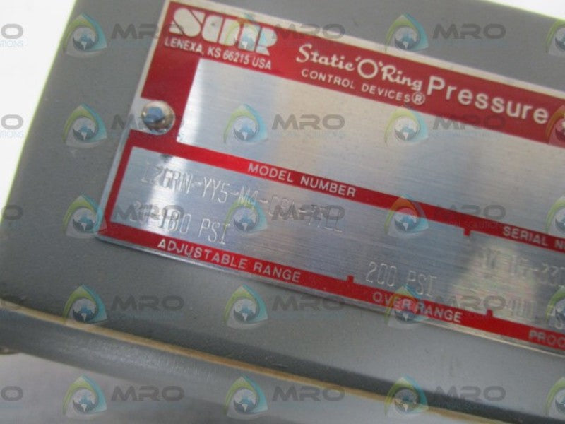 SOR PRESSURE SWITCH 126RN-YY5-M4-C6A-TTLL  NSNP