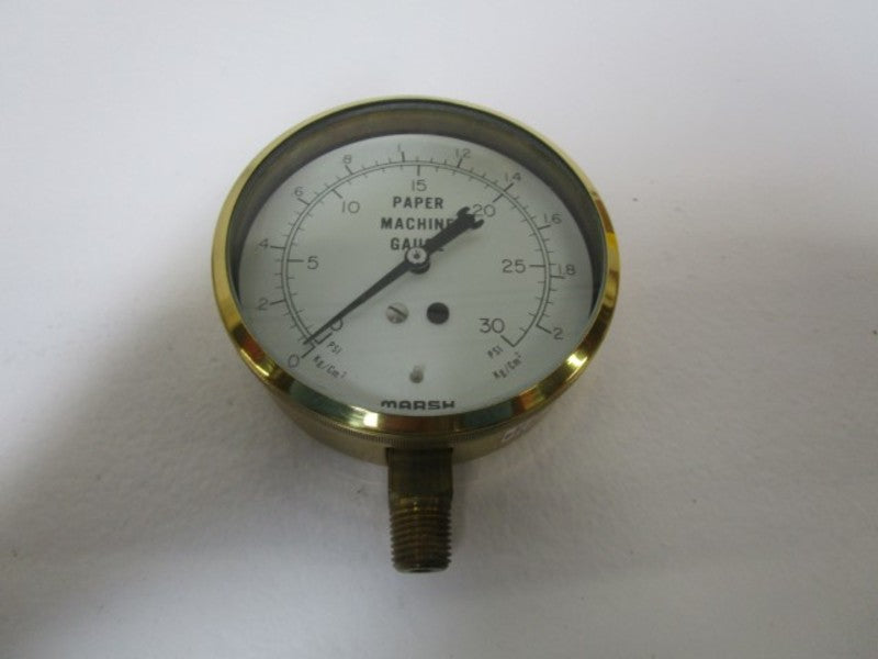 MARSH PRESSURE GAUGE 30PSI W5042 NSMP