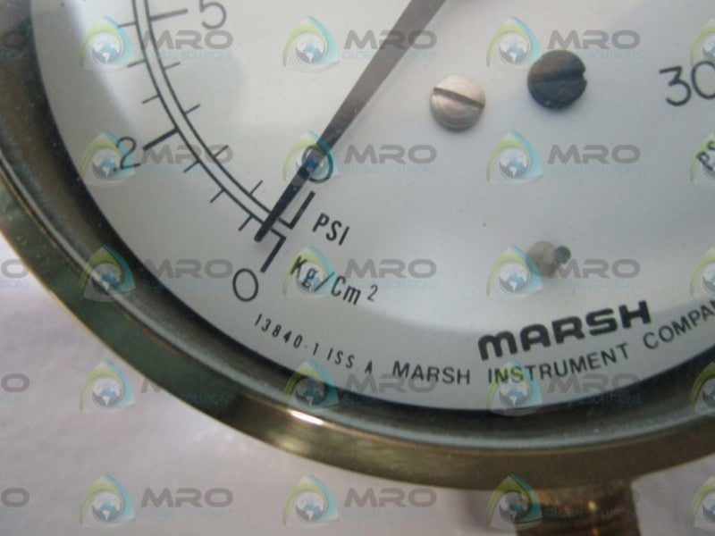 MARSH PRESSURE GAUGE 30PSI W5042 NSMP