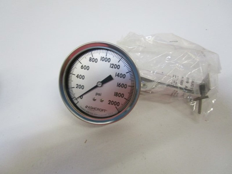 ASHCROFT PRESSURE GAUGE 2000PSI 351009SW02B-2000#  NSMP