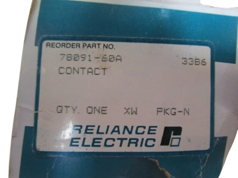 RELIANCE ELECTRIC CONTACTOR 78091-60A NSMP