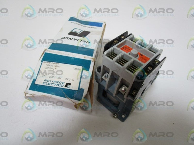 RELIANCE ELECTRIC CONTACTOR 78091-60A NSMP