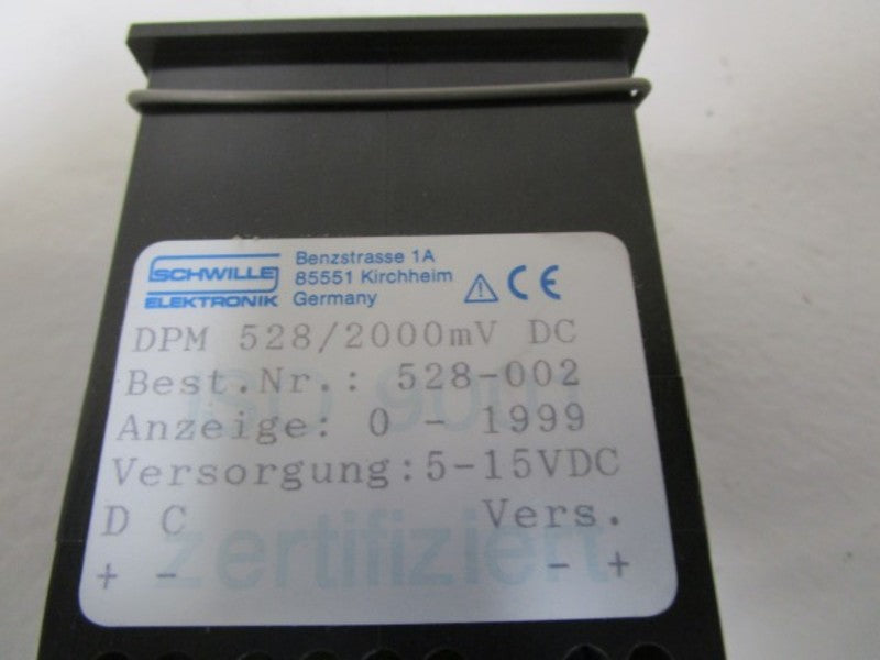 SCHWILLE ELEKTRONIK DIGITAL METER 528-002 NSNP