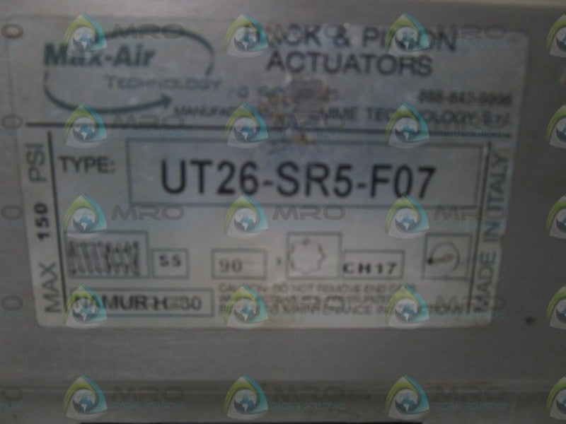 MAX-AIR ACTUATOR VALVE UT26-SR5-F07 NSNP