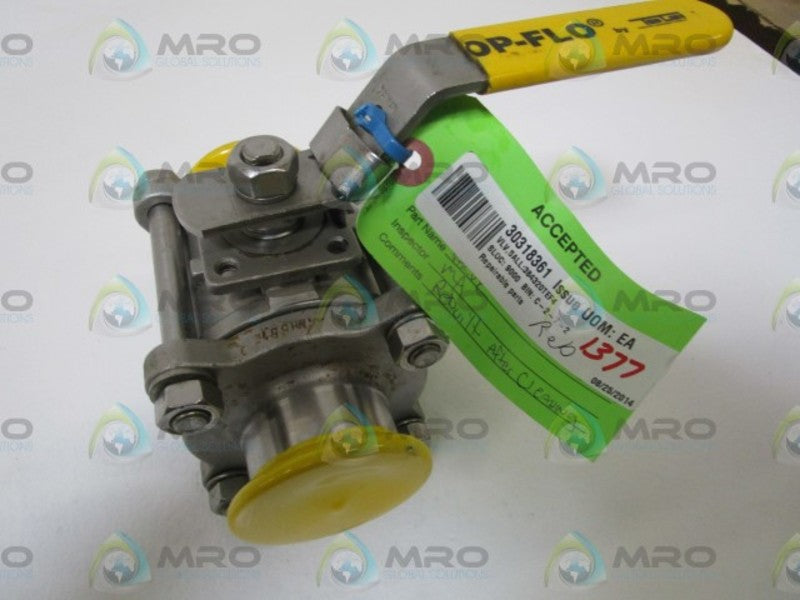 TOP-FLO BALL VALVE  384320TEF4 (REBUILT) NSNP