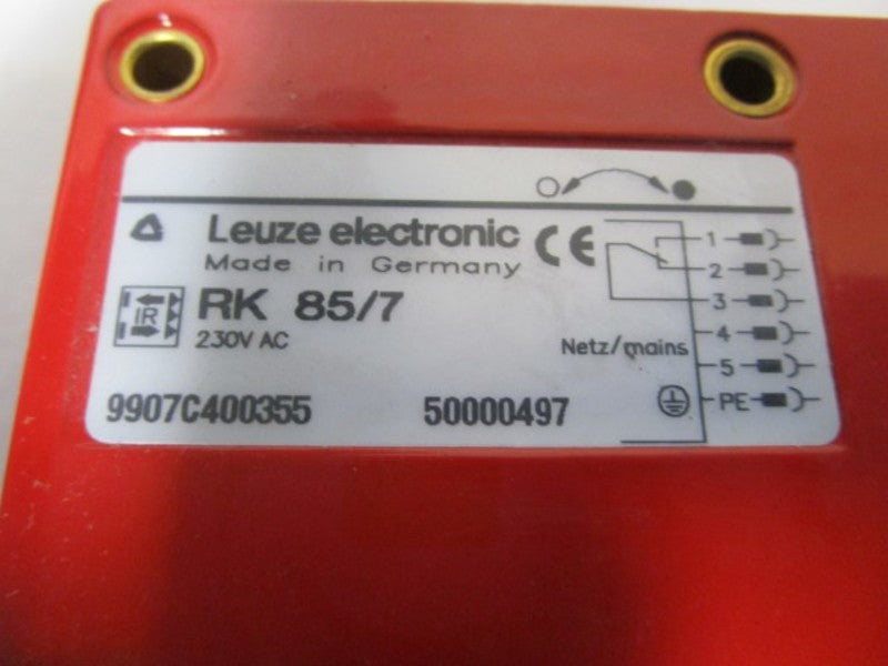 LEUZE ELECTRONIC PHOTOELECTRIC SENSOR RK 85/7 NSMP