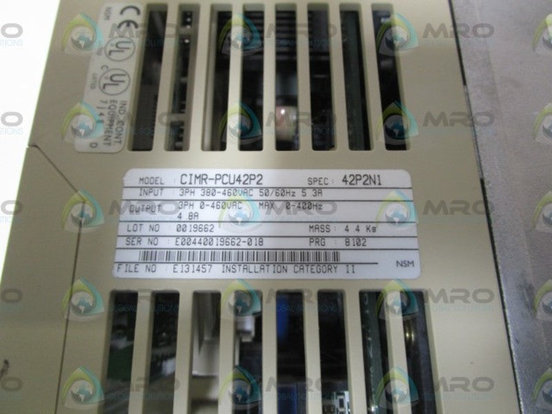P&H SMARTORQUE CIMR-PCU42P2 AC DRIVE UNMP
