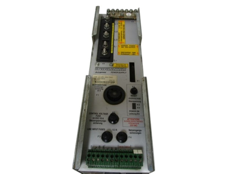 INDRAMAT TVM1.2-050-220/300-W1/220/380V AC SERVO POWER SUPPLY UNMP