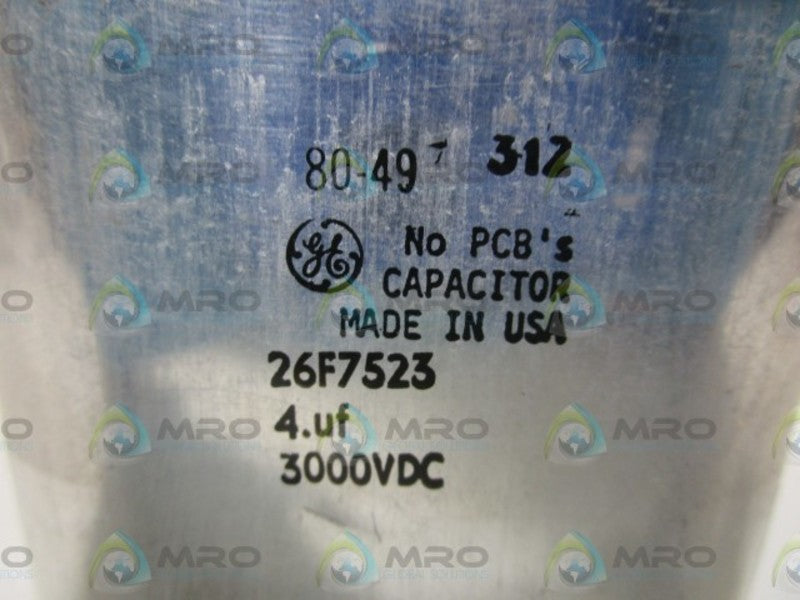 GENERAL ELECTRIC 3000VDC CAPACITOR 26F7523 UNMP