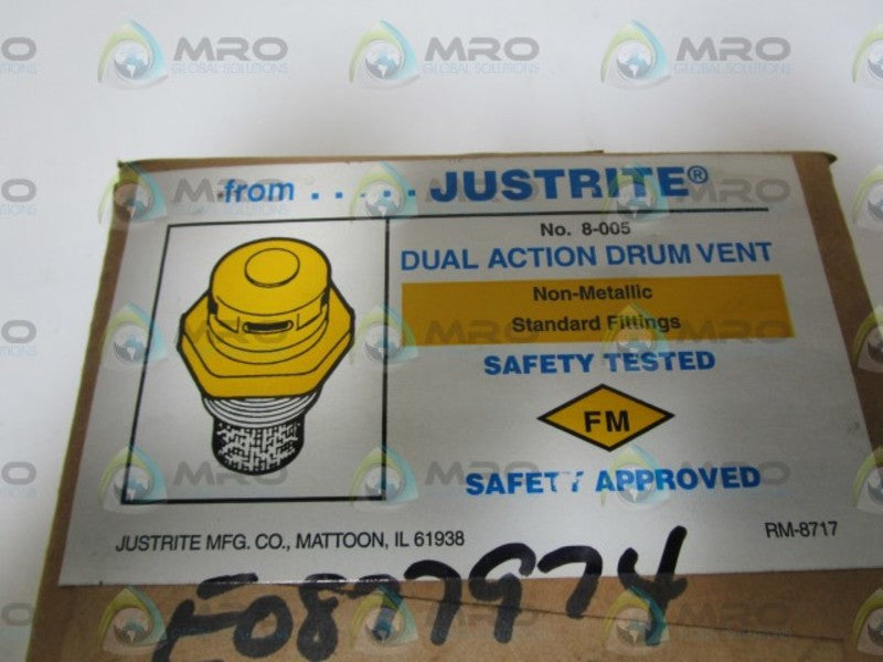 JUSRITE DUAL ACTION DRUM VENT 8-005 NSFS
