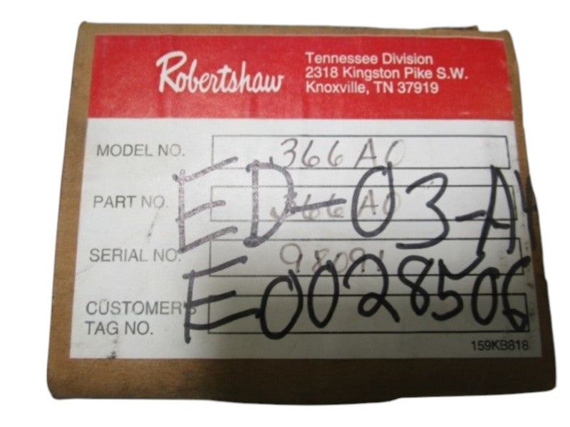 ROBERTSHAW VIBRASWITCH 366-A0 NSMP