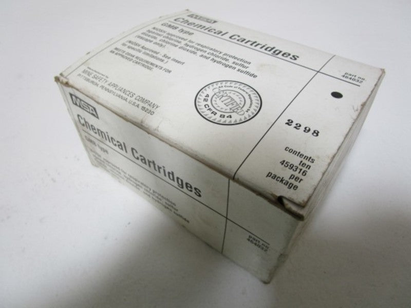 LOT OF 6 MSA CHEMICAL CARTRIDGES 459316 NSMP