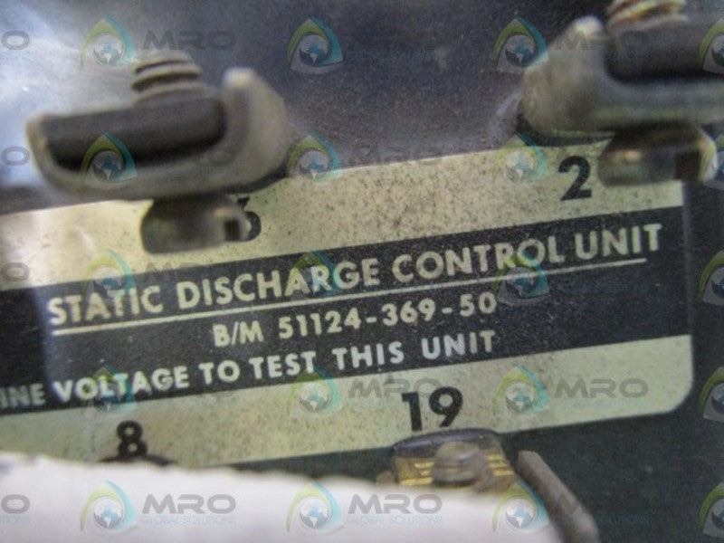 SQUARE D STATIC DISCHARGE CONTROL UNIT 51124-369-50 UNMP