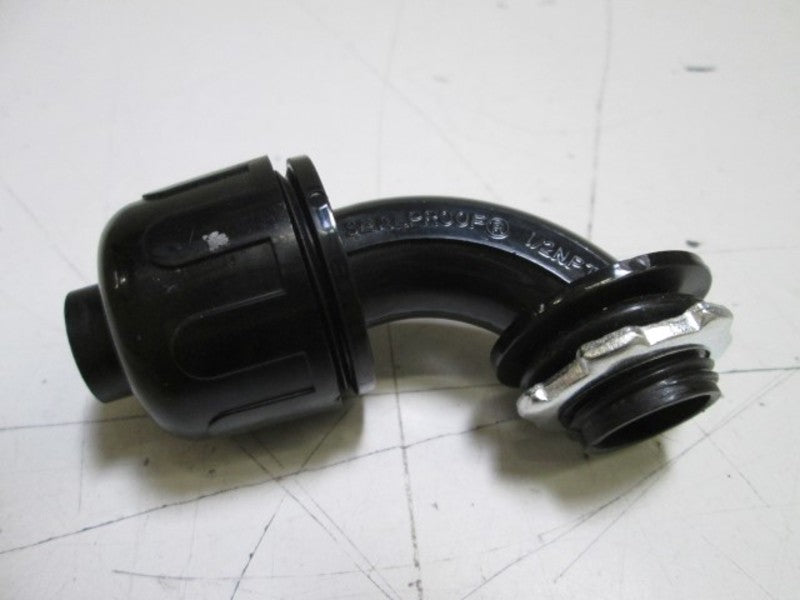 LOT OF 4 THE SEAL PROOF RIGHT ANGLE CONNECTORS (BLACK) 1/2" 8417 NSMP