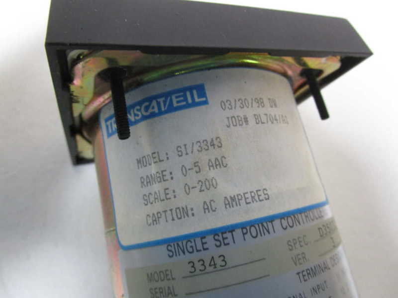 TRANSCAT/EIL 0-200AMPS METER SI/3343 NSMP