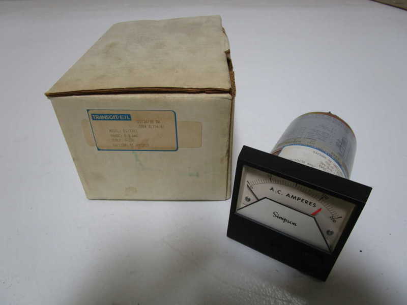 TRANSCAT/EIL 0-200AMPS METER SI/3343 NSMP