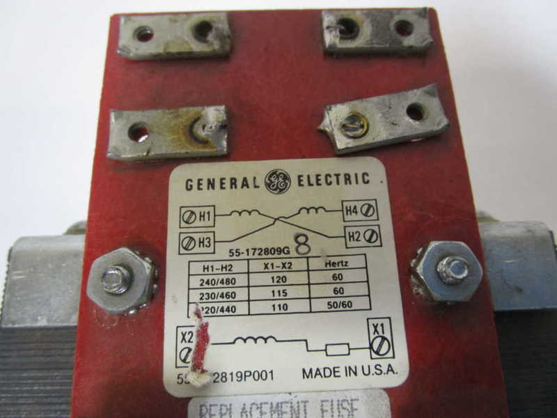 GENERAL ELECTRIC TRANSFORMER 55-172809G8 UNMP