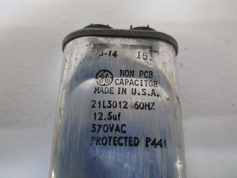 GENERAL ELECTRIC CAPACITOR 370VAC 21L3012 UNMP