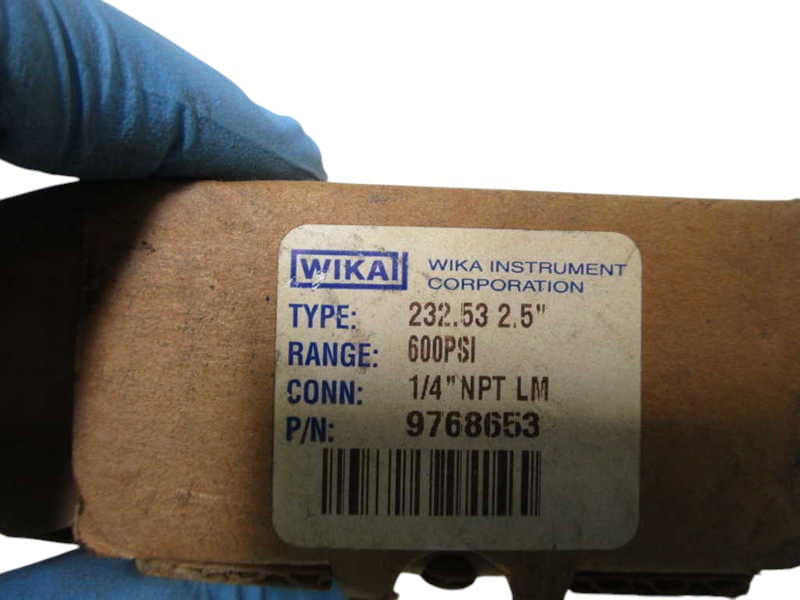 WIKA 232.53 2.5" 600PSI 1/4"NPT LM GAUGE 9768653 NSMP