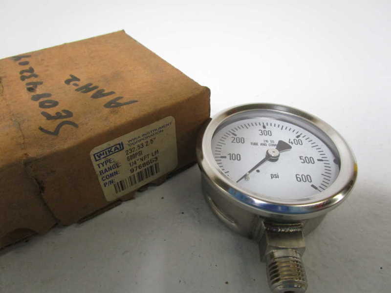 WIKA 232.53 2.5" 600PSI 1/4"NPT LM GAUGE 9768653 NSMP