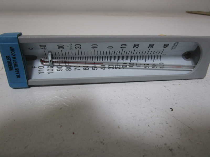 WESKLER THERMOMETER -40/110F&-40/40C 2" STEM 141GDAS  NSMP