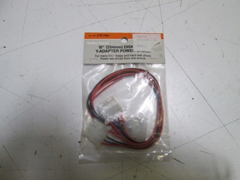 RADIO SHACK Y-ADAPTER CABLE 278-766 NSMP