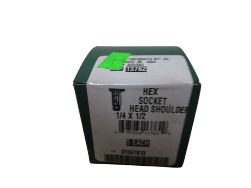LOT OF 5 HEX SOCKET HEAD SHOULDER 1/4X1/2 D1347813 NSFS