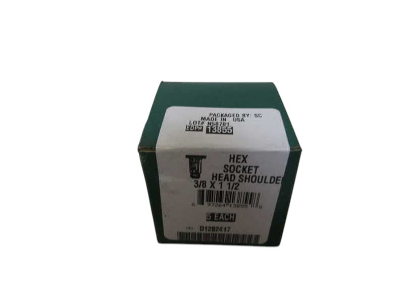 LOT OF 5 HEX SOCKET HEAD SHOULDER 3/8X1-1/2 D1282417 NSFS