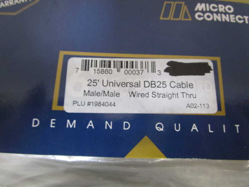 MICRO CONNECTOR 25' UNIVERSAL CABLE DB25 NSMP