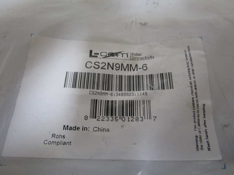 L-COM CONNECTOR CABLE CS2N9MM-6 NSMP