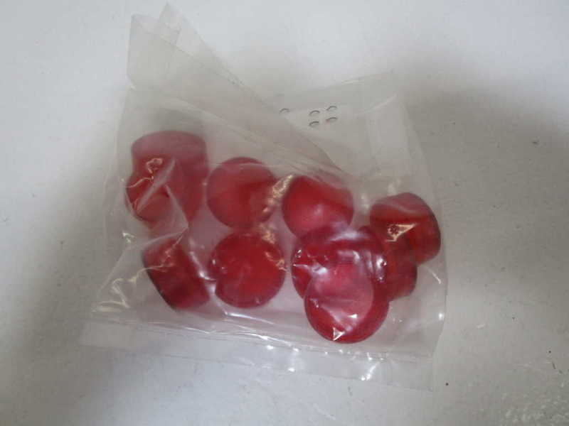 LOT OF 10 ABB LAMP CAP RED KA1-8031 NSMP