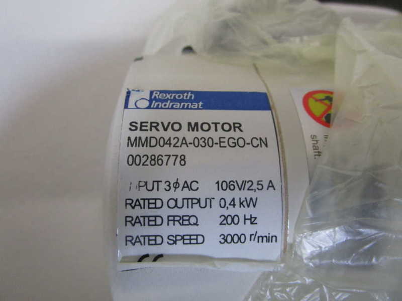 REXROTH INDRAMAT SERVO MOTOR MMD042A-030-EGO-CN NSMP