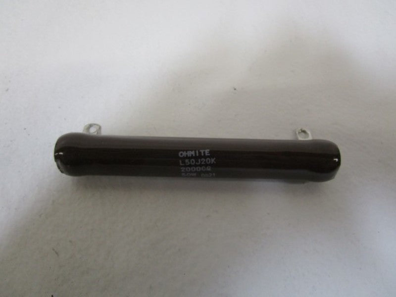 OHMITE 50WATTS 20000OHMS  RESISTOR L50J20K NSMP