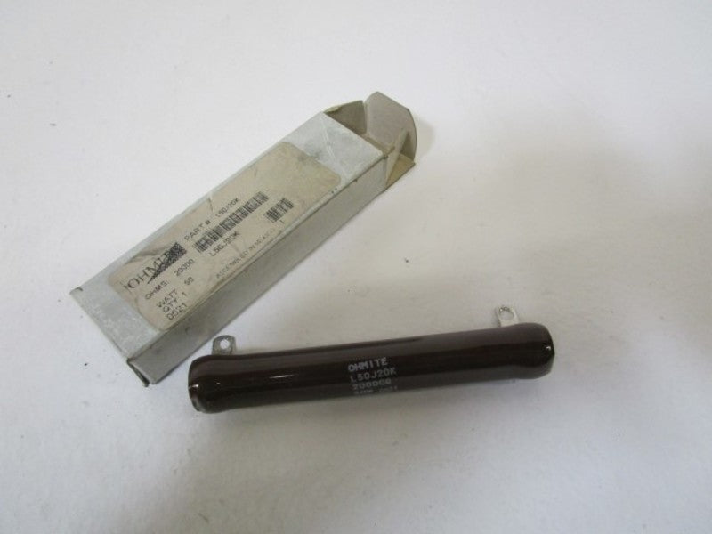 OHMITE 50WATTS 20000OHMS  RESISTOR L50J20K NSMP