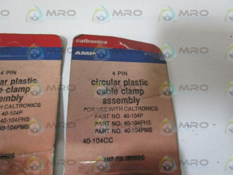 LOT 3 AMP CIRCULAR PLASTIC CABLE CLAMP ASSEMBLY 40-104CC ORIGINAL PACKAGE