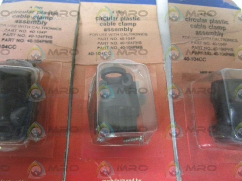 LOT 3 AMP CIRCULAR PLASTIC CABLE CLAMP ASSEMBLY 40-104CC ORIGINAL PACKAGE