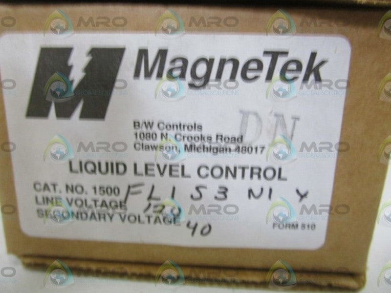 MAGNETEK LIQUID LEVEL CONTROL 1500-FL-153-NIX NSMP