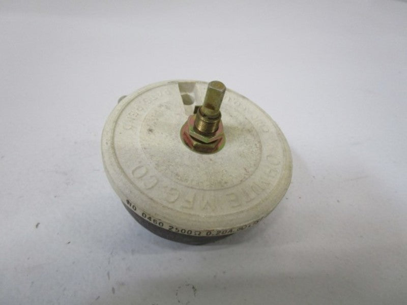 OHMITE 0460 RHEOSTAT 2.5K OHMS NSMP