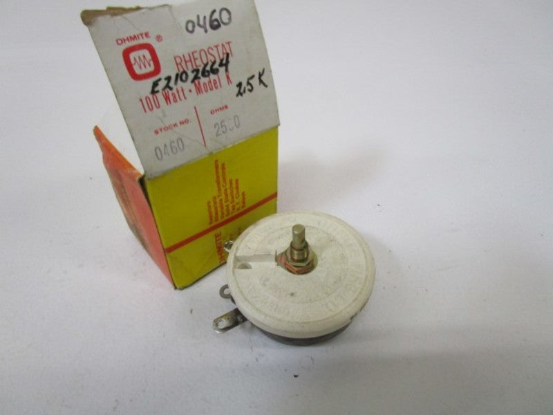 OHMITE 0460 RHEOSTAT 2.5K OHMS NSMP