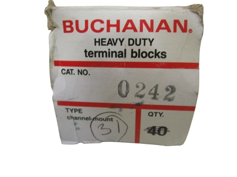 LOT OF 31 BUCHANAN TERMINAL BLOCK 0242 NSMP