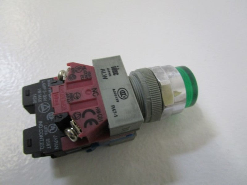 IDEC PUSHBUTTON (GREEN) ALW NSNP