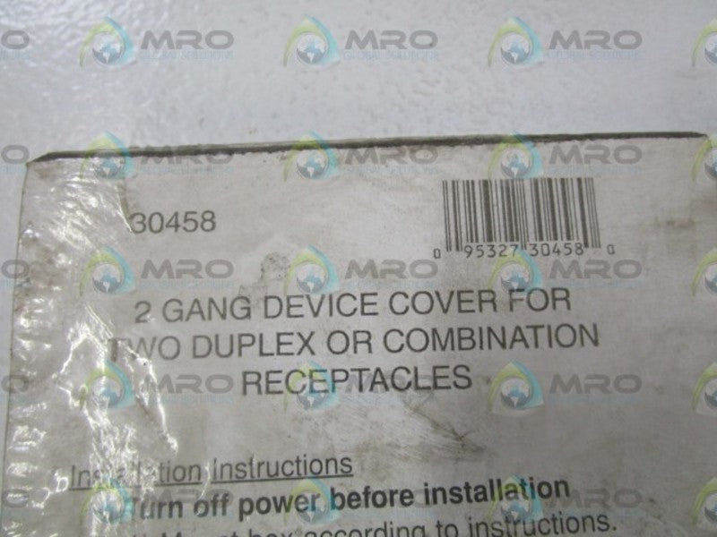 LOT OF 2 MULBERRY 2 GANG DEVICE COVER 30458 NSNP