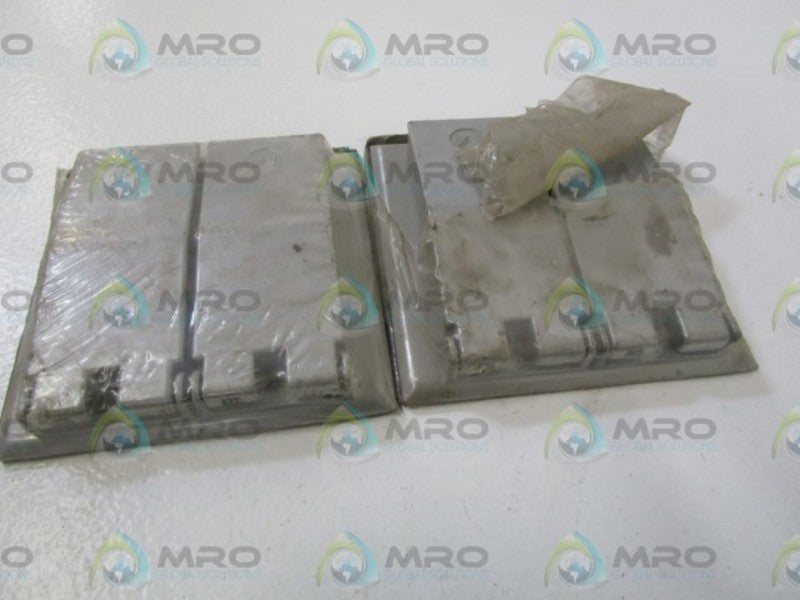 LOT OF 2 MULBERRY 2 GANG DEVICE COVER 30458 NSNP