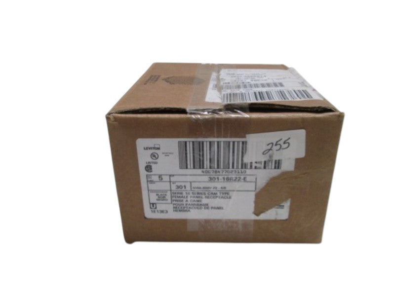LOT OF 4 LEVITON RECEPTACLE 301-16RR22-E (BLACK) NSMP