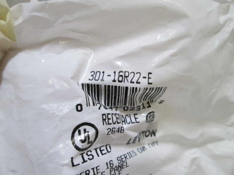 LOT OF 4 LEVITON RECEPTACLE 301-16RR22-E (BLACK) NSMP